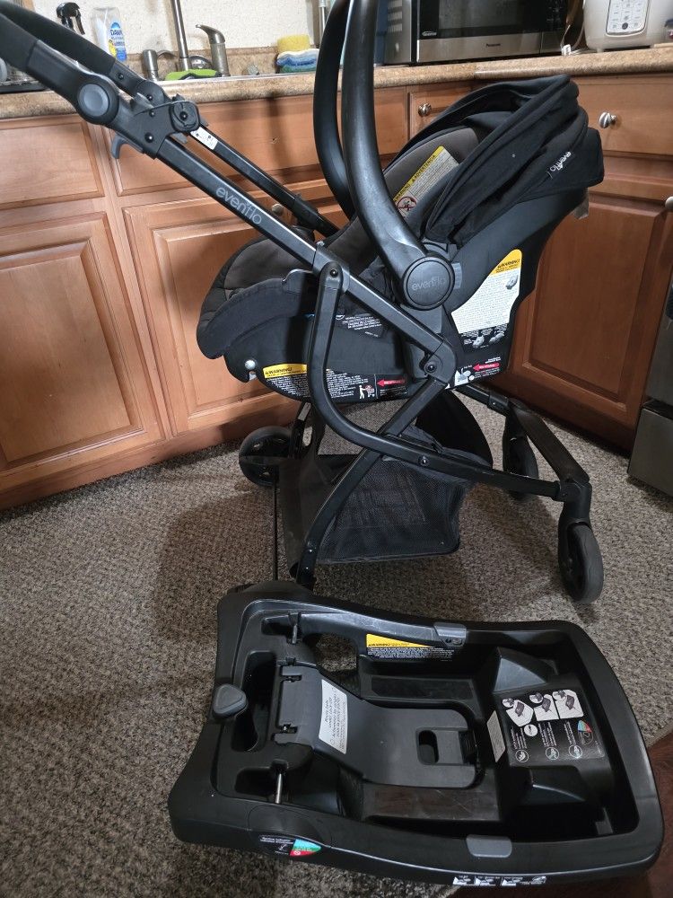Car Seat With Base And Stroller