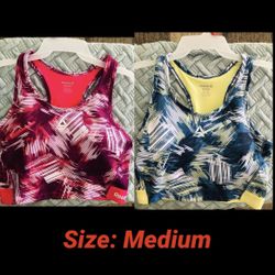 Women’s Fitness Workout Yoga Reebok Printed Cropped Bra Tank - 2 For $30