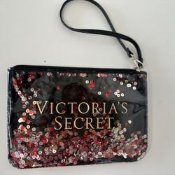 Like New Vicotria Secret Sequin Wristlet Used Couple Times Only