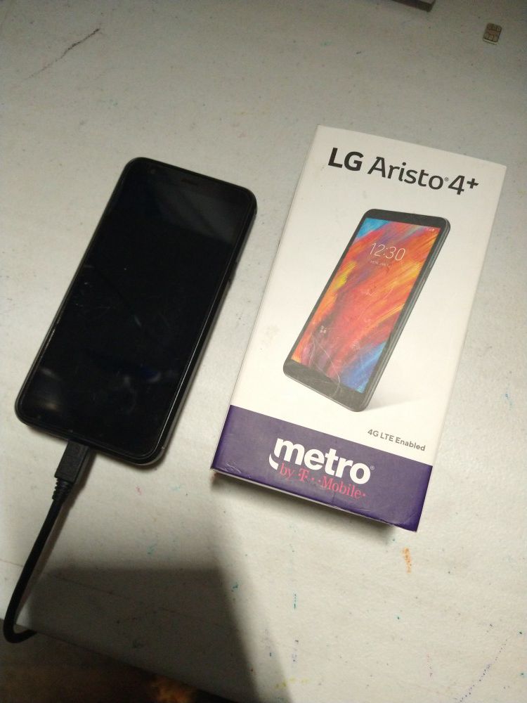 UNLOCKED GSM Metro PCS T Mobile LG Aristo 4+ with Case and charger. Boyle Heights East LA DOWNTOWN LA