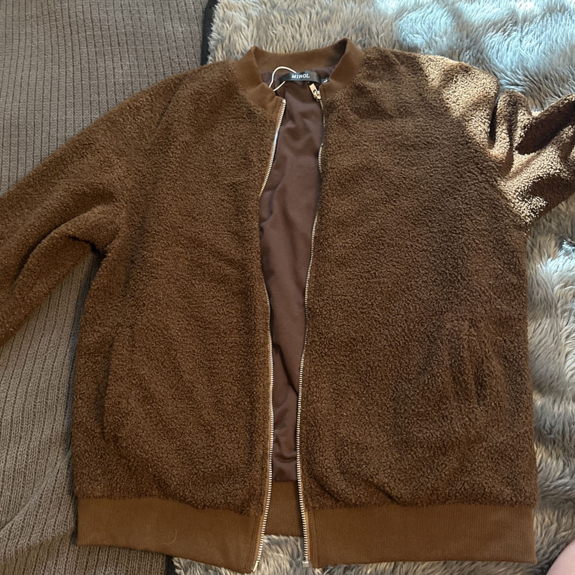 Brown Sherpa Jacket 