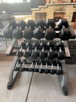 Iron-Grip Gym quality dumbbell set.