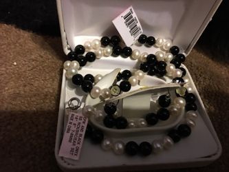 Necklace, bracelet, earring set