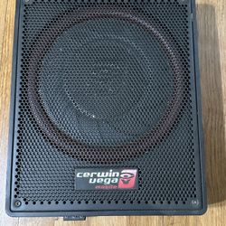 Cerwin Vega Car Audio Under Seat Slim Power Subwoofer
