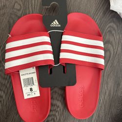 Adidas Slides Red Size 8 —$15