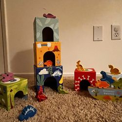 Dinosaur Sorting And Stacking Toy For Kids 