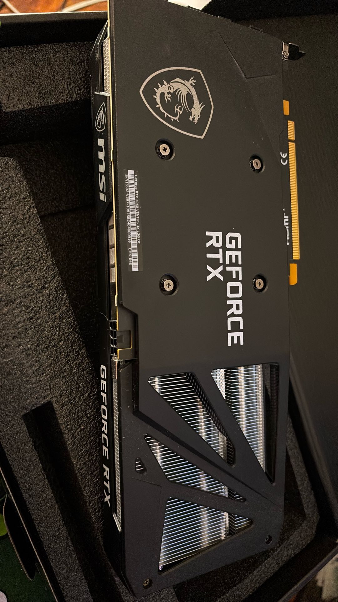 NVidia RTX 3060 Ventus 3X 12GB OC