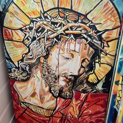 Jesus Christ Handmade Original Painting by me/local artist Warren Willowdale.