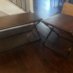 2-piece Classic Walnut  Coffee Table Set (best offer $
