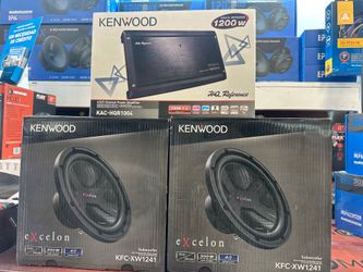 Two 12 inch subs + 1200W KENWOOD Amplifier