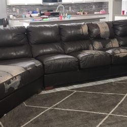 Leather Couch Very Big