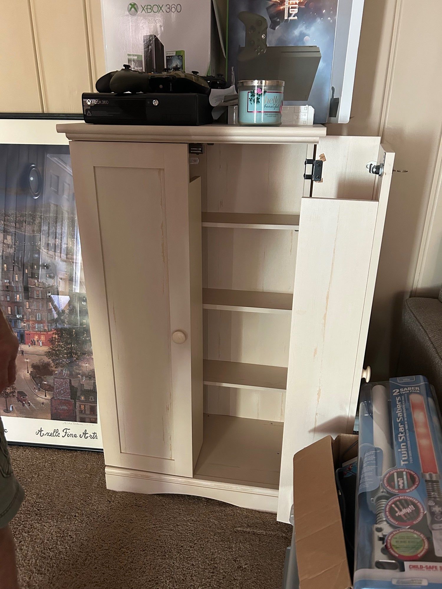 White Breadboard Cupboards