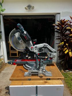Profactor Surgeon 12” 18-volt Dual Bevel Cordless Miter Saw with Laser Guide + OEM Battery and Charger