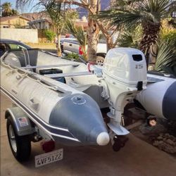 Inflatable Newport Boat + Suzuki Motor & Trailer