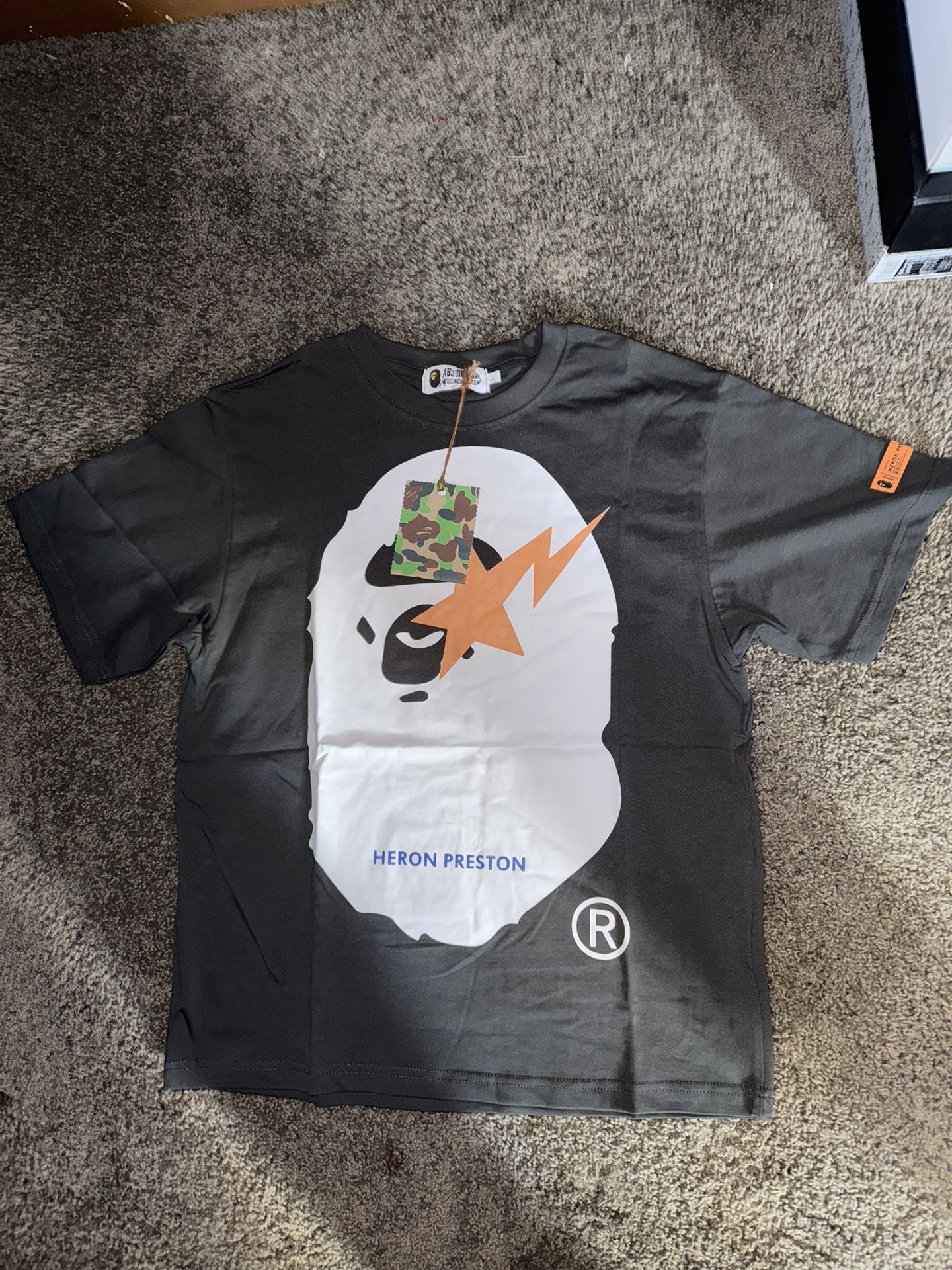 Bape x Heron Preston Relaxed T-Shirt Black/Grey