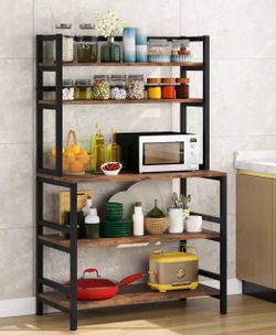 new Assembled C0176 Industrial Kitchen Baker's Rack, 5-Tier Kitchen Utility Storage Shelf