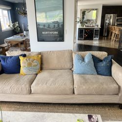 8 Foot Slip Cover Couch W/ 4 Options