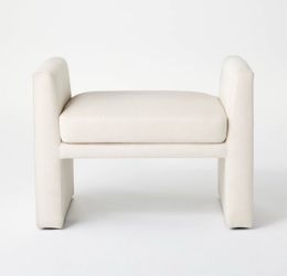 Linen Ottoman Studio McGee (2)