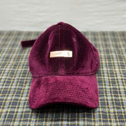 New Era White Sox Hat Adjustable Cap Burgundy 9Twenty Velour Velvet