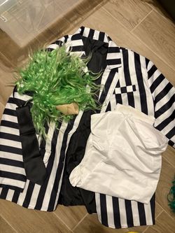 Beetlejuice Costume Men’s Medium Cosplay Halloween