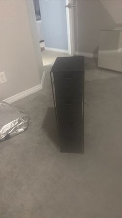 Black Metal Storage Shelf Unit