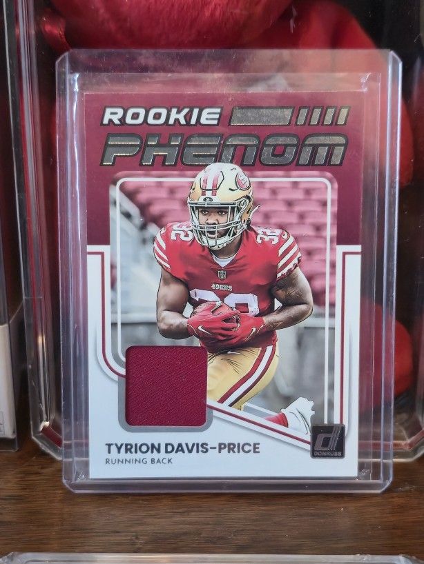 2022 Tyrion Davis Donruss Football-Price Rookie Phenom Memorabilia trading Card #RPJ-25