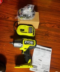RYOBI HIGH TORQUE IMPACT WRENCH  ONE+ 18V Brushless Cordless 4-Mode 1/2 in. High Torque Impact Wrench Kit with 4.0 Battery and Charger