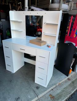 Brand New MAKE UP VANITY ( 54” H X 45” x 16” )