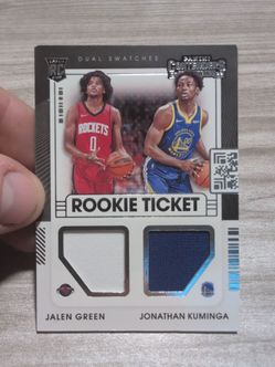 Jalen Green / Jonathan kuminga rookie dual swatches