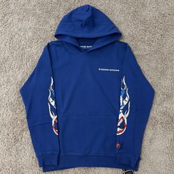 Blue Chrome Heart Matty Boy Hoodie