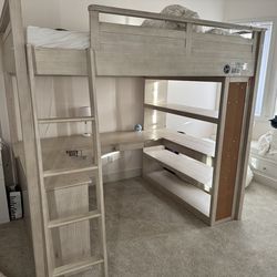 Pottery Barn Teen Sleep & Study Loft Bed