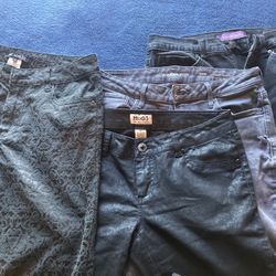 Lot Of 4  Skinny Jeans Size 10/11/12 Alt Grunge Fashion 