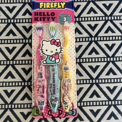 Hello Kitty Firefly 3 Value Pk Toothbrush Set 