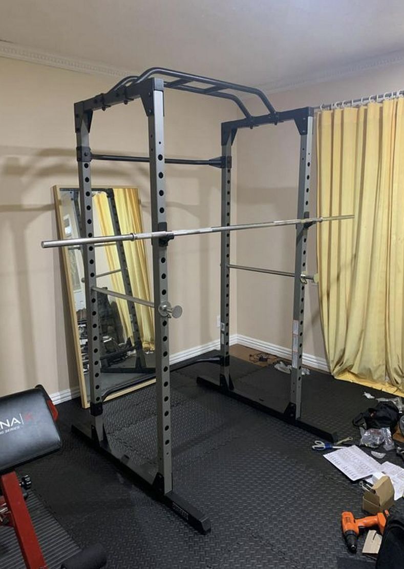 Like New Progear 800lb Cage (see Photos) & Fitness Gear 300 Lbs Olympic Set