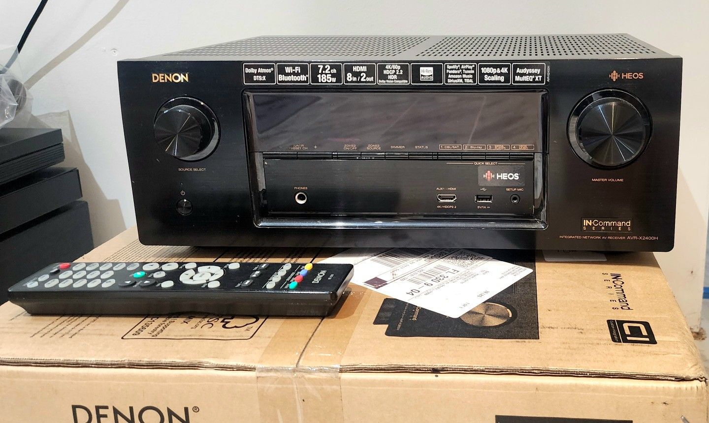 Denon AVR X2400H 7.2 ch/4k Receiver