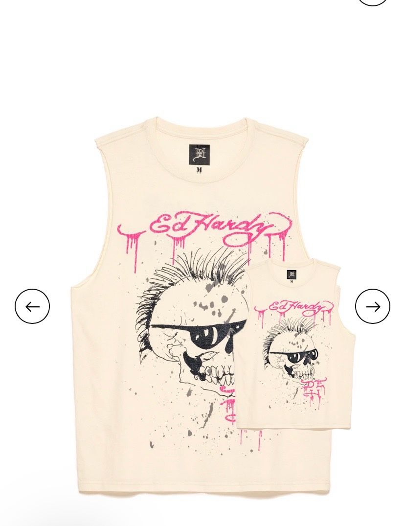 Punk Skull Cut Off Tee. 