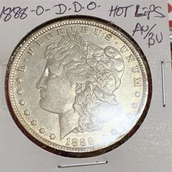 1888 O Morgan Silver Dollar - Hot Lips DDO VAM 4 -AU/ BU