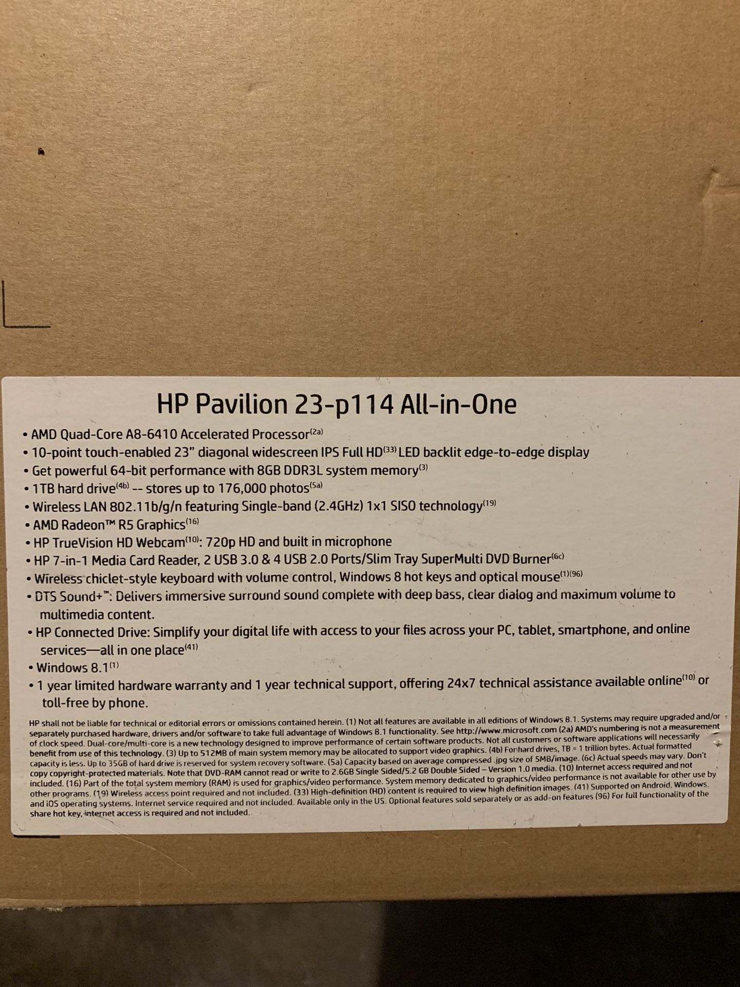 HP Computer Desk top