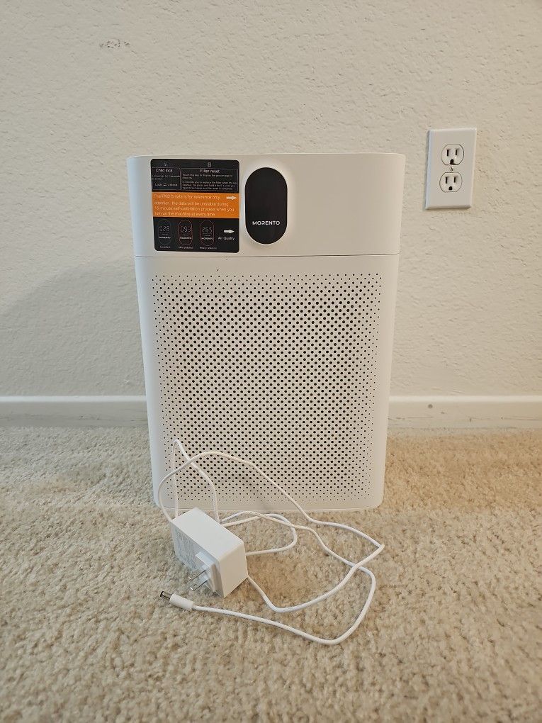 Morento Air Purifier with PM2.5 Display & HEPA Filter - Like New