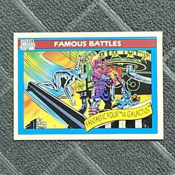 1990 Marvel Comics FANTASTIC 4 vs GALACTUS Card