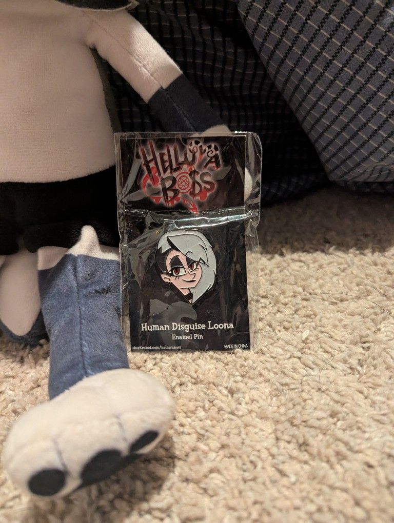 Helluva Boss Loona Plush + Pin