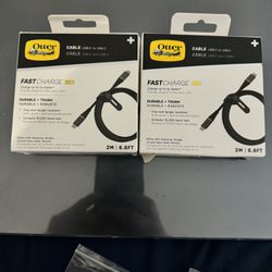 Brand New Otterbox Type C to Type C Fast Charge Cable 6.6ft with Cable Strap.