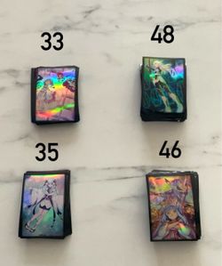Holographic Anime Card Sleeves Bundle 100