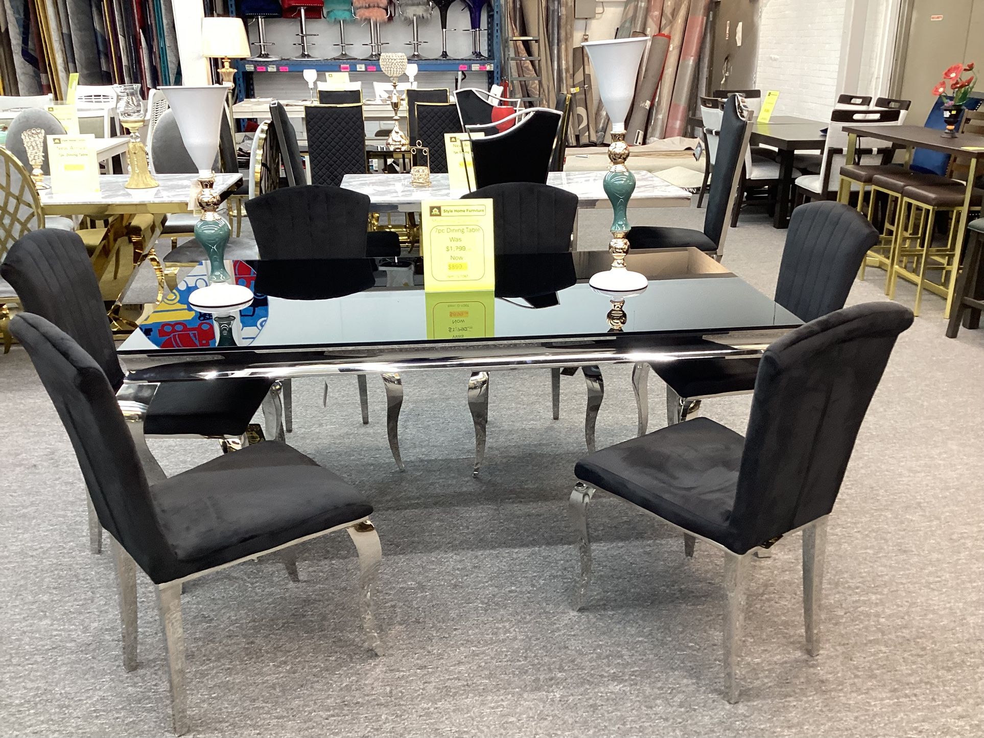 7 Pc Dinning Table $899