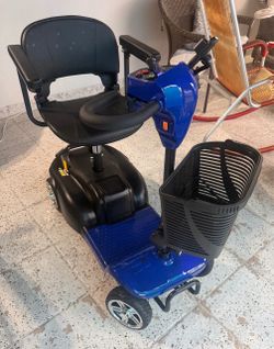 Electric Mobility Scooter Blue 3-Wheel