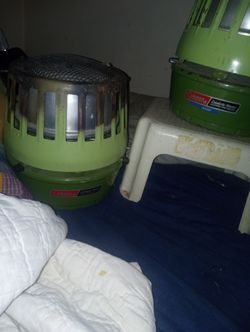 Colemen Catalytic Heaters 3000 -5000 BTU Two For The Price Of One Both Like Now