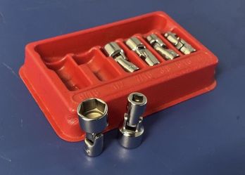 Snap-on Tools 6 pc 1/4" Drive 6-Point SAE Flank DriveR Shallow Universal Socket Set