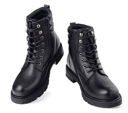 NEW Size 8 Men's Work Boots Combat Hiking Military Tactical Motorcycle Boots Lace Up Zip Boots Plush Warm Ankle High 182284
