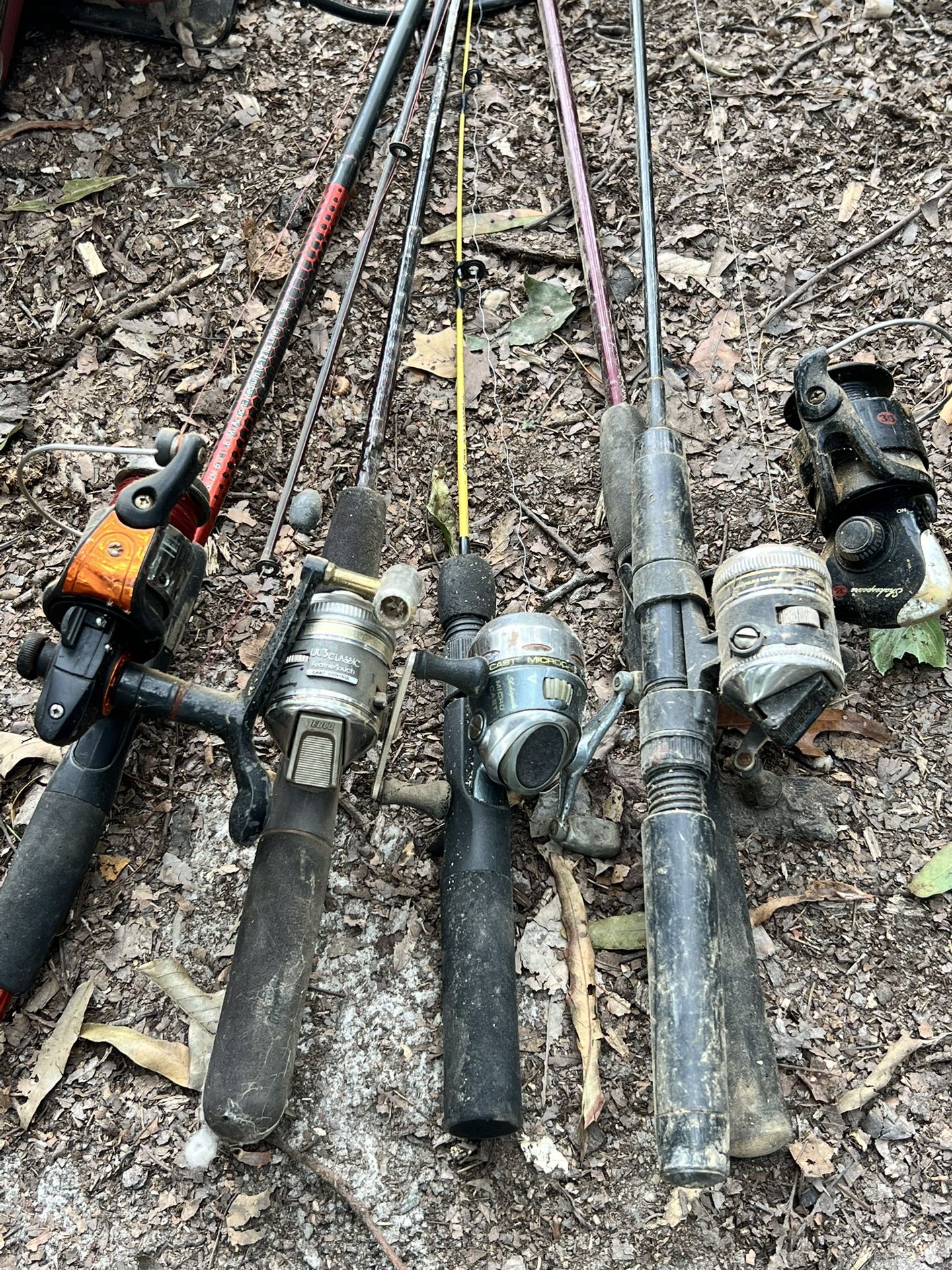 Rods And Reels And Two Tackles W/supplies