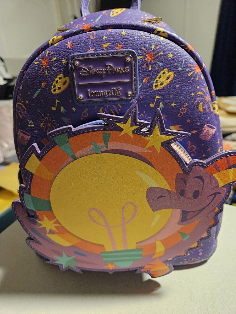 DISNEY LOUNGEFLY 2025 GLOW IN THE DARK EPCOT INTERNATIONAL FESTIVAL OF THE ARTS BACKPACK